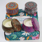 SET DE VELAS X4 AROMATIZADAS PARA REGALO