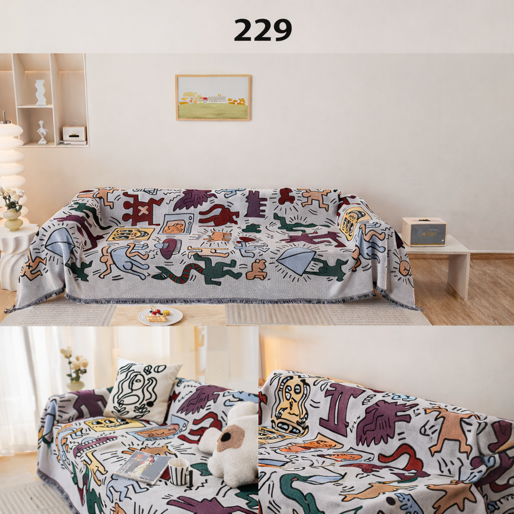 Manta clasica para sofa